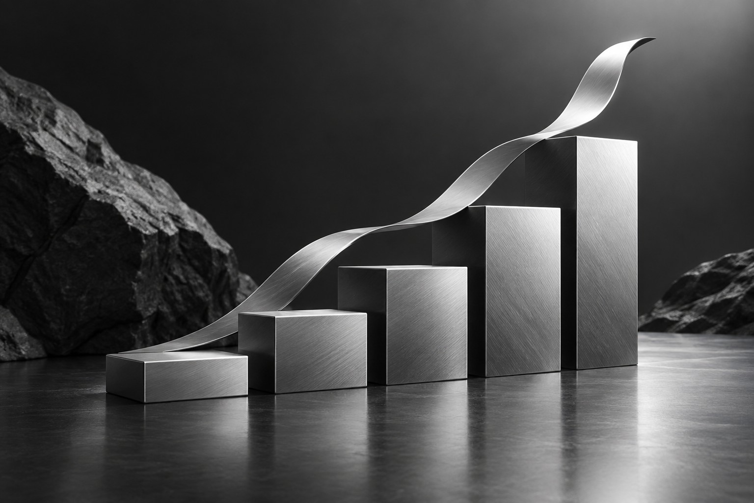 Monochrome growth concept illustration for YouthMonk